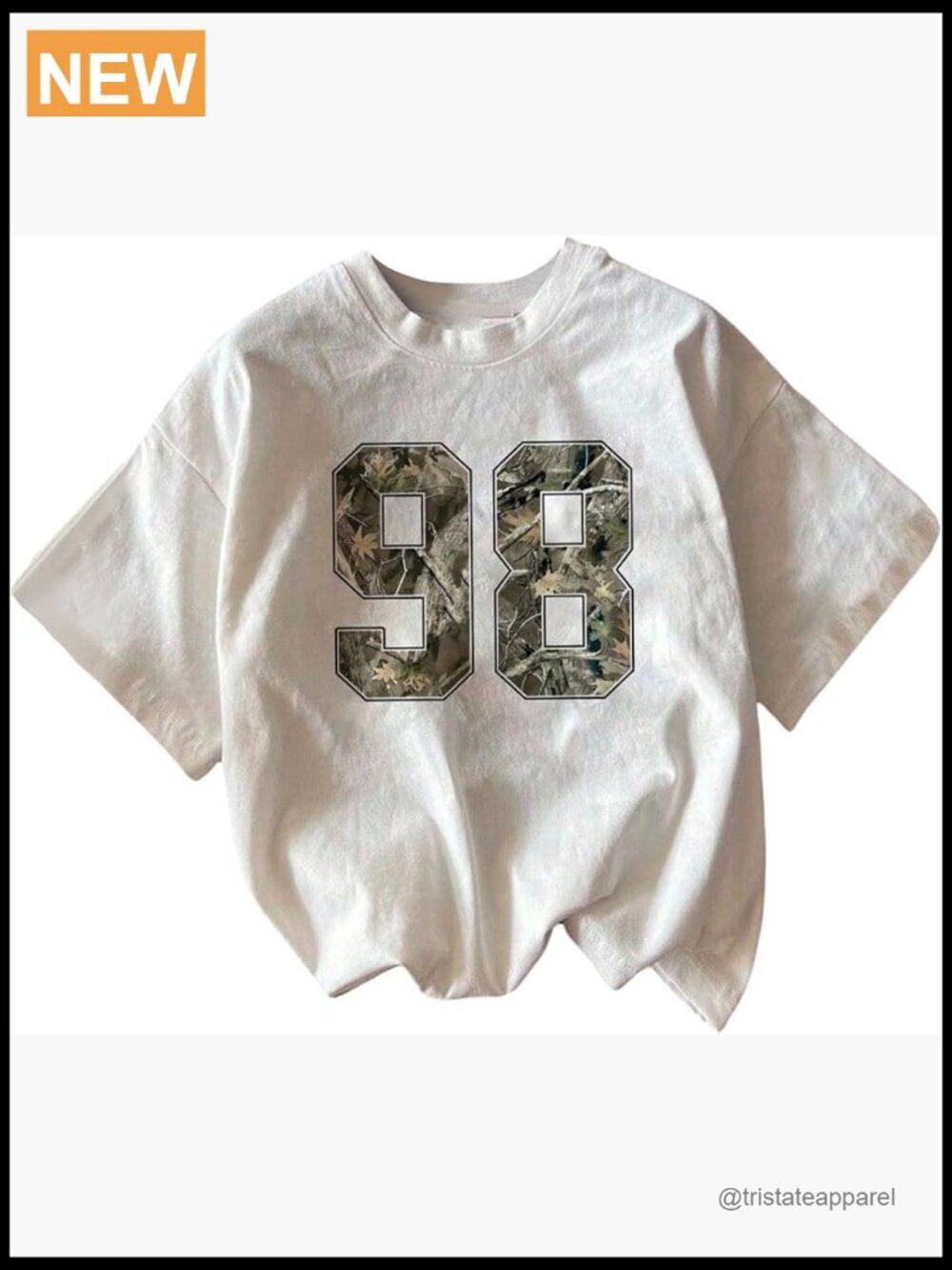 Graphic Print Camo T-Shirt Short Sleeve Crew Neck Streetwear Top